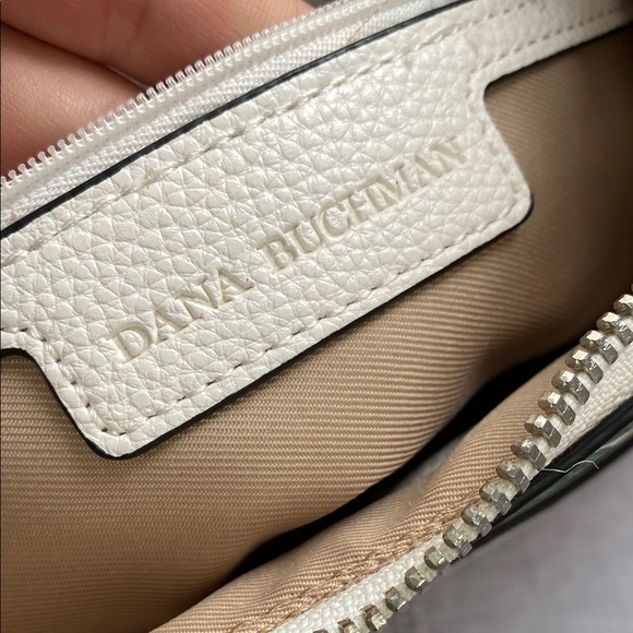 Dana Buchman Pink and White Floral Shoulder Bag with Silver Accents - Picture 6 of 13